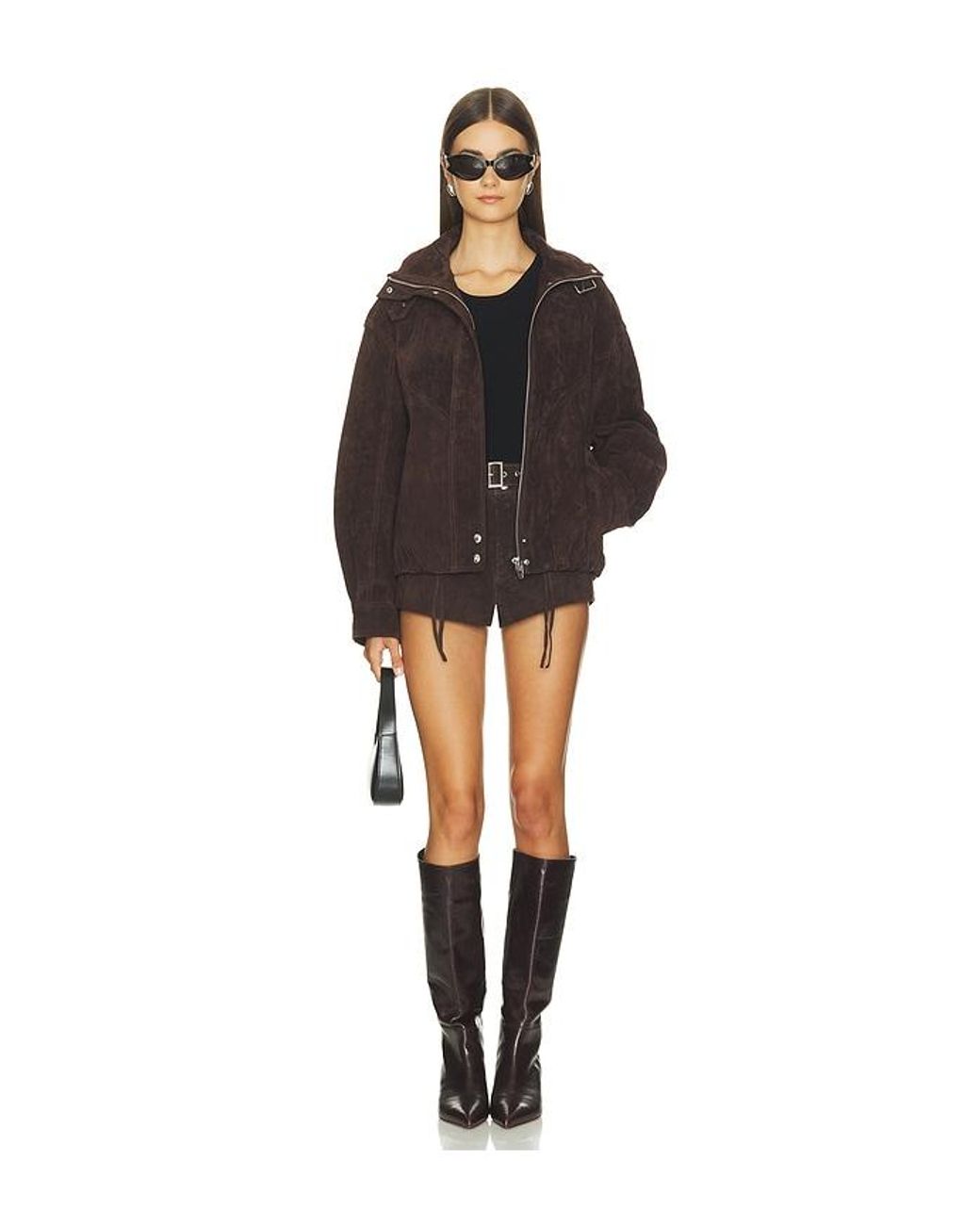 Blank NYC Black Faux Suede Hot Shorts