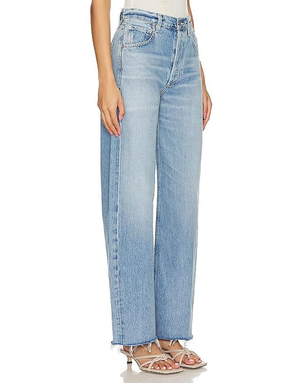 Citizens of Humanity Blue Ayla Split Hem