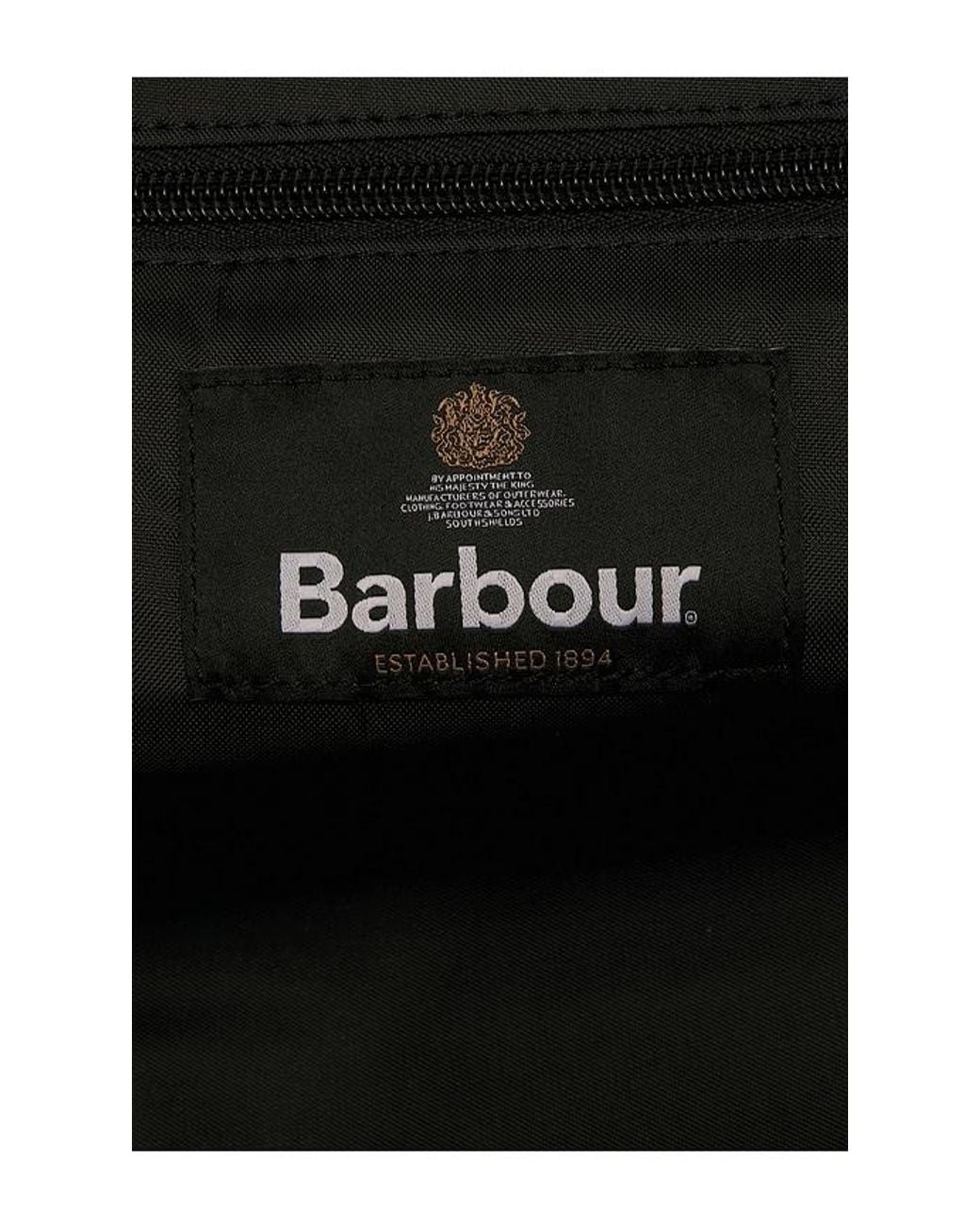 Barbour Black Field Wax Holdall Duffle for men