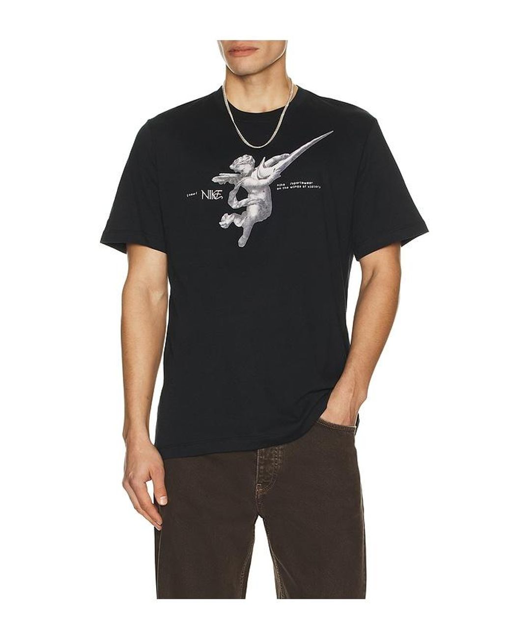 Nike Nsw Oc Wings City Tee in Black for Men | Lyst