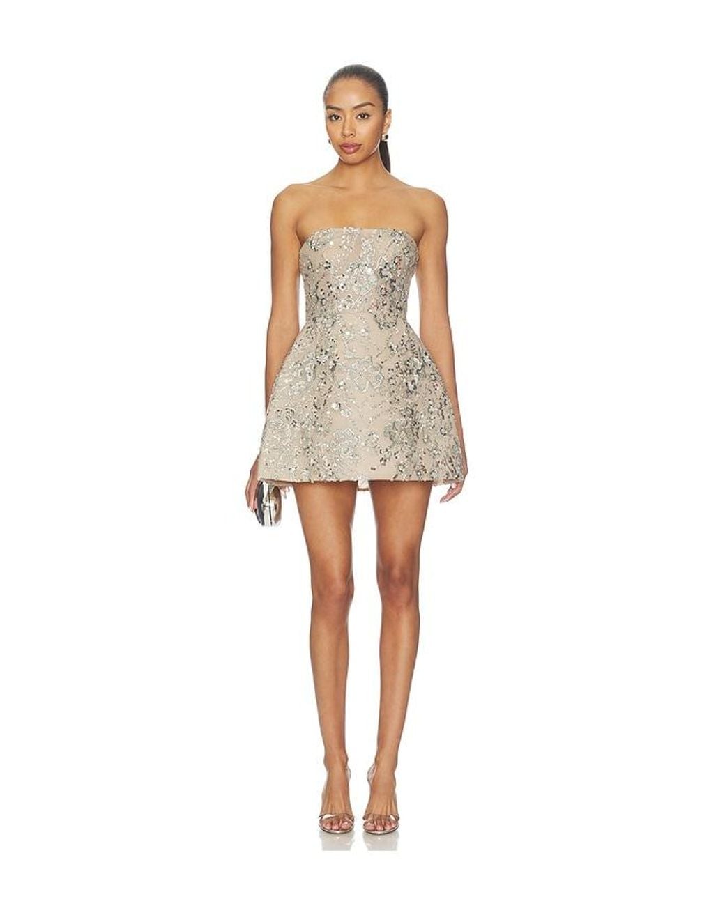 Bronx and Banco Natural Venetian Maraya Strapless Mini Dress