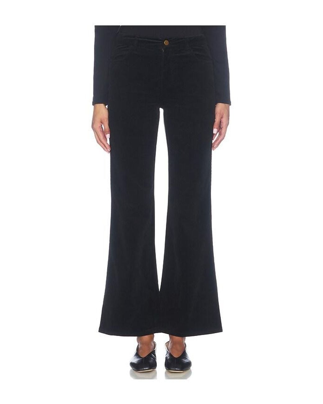 PAIGE Blue Sofia Flare Corduroy Pant