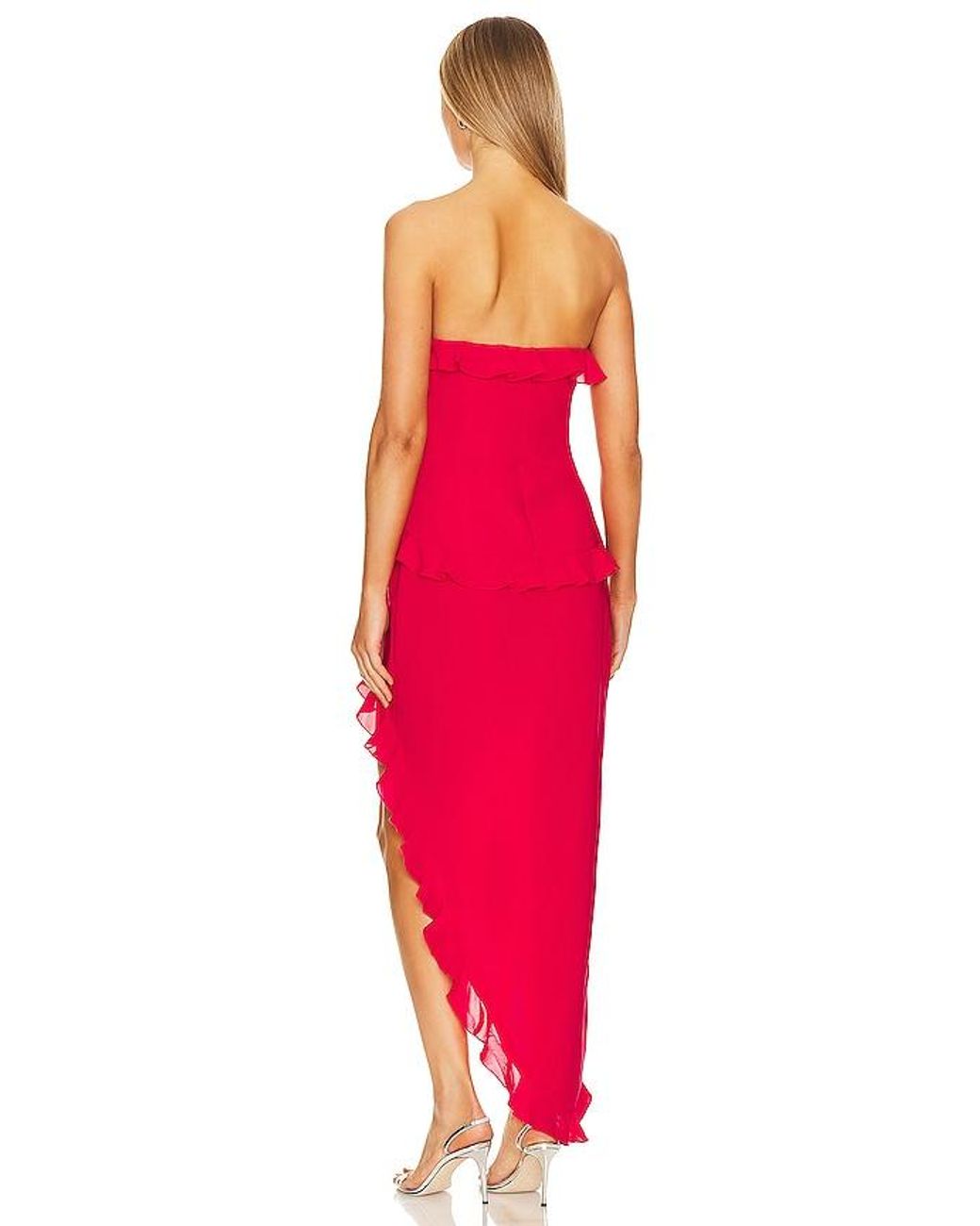 Amanda Uprichard Red Anessa Gown