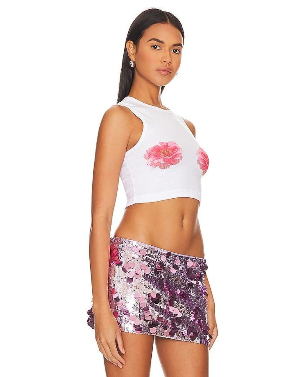 Lovers + Friends Red Flower Tank