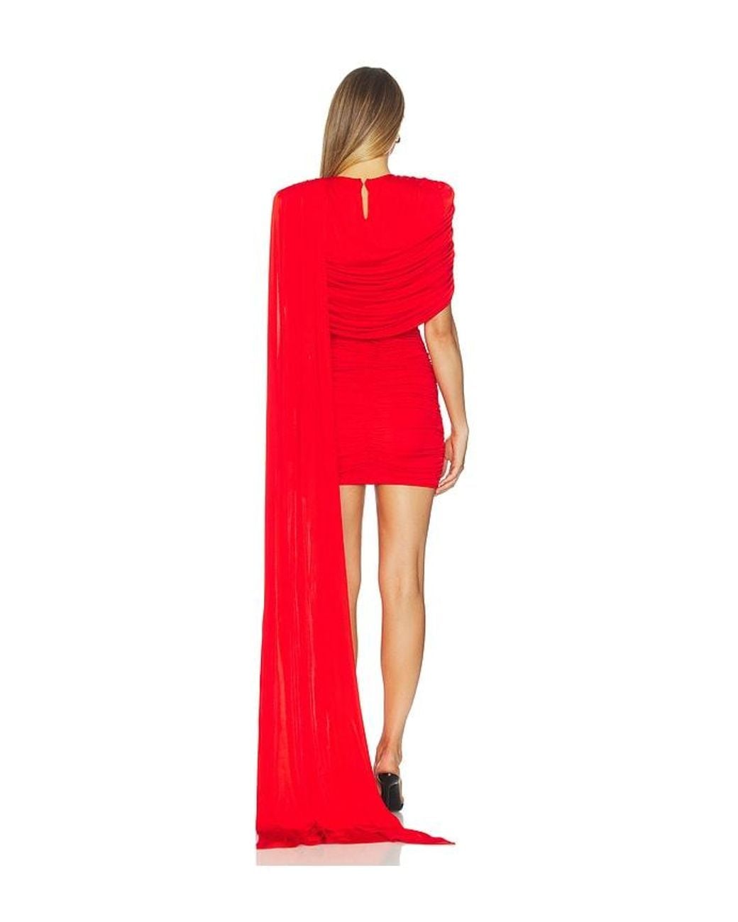 Ilkyaz Ozel Red Khara Dress