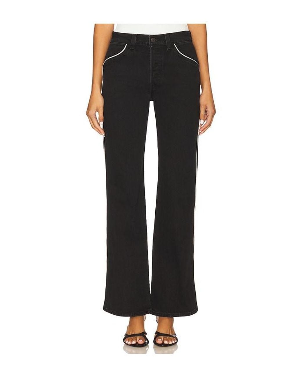 Levi's Black Wedgie Boot Piping Jeans