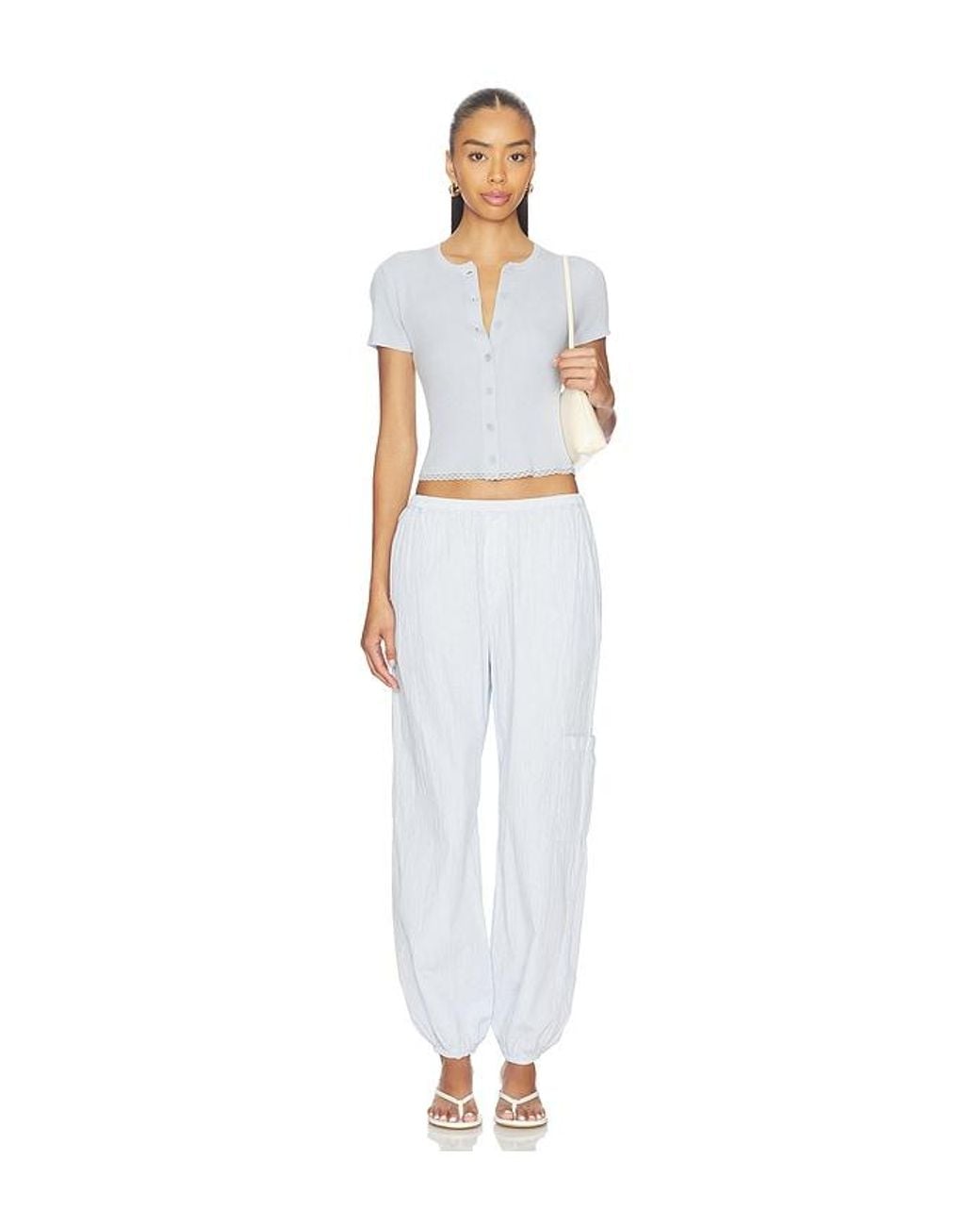 SABLYN White Tonni Slouchy Jogger
