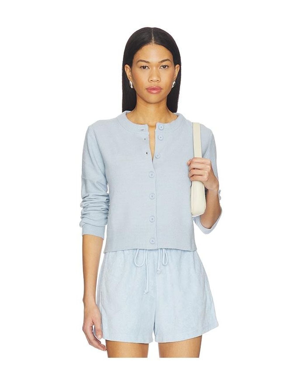 Bobi Blue Classic Slim Cardigan