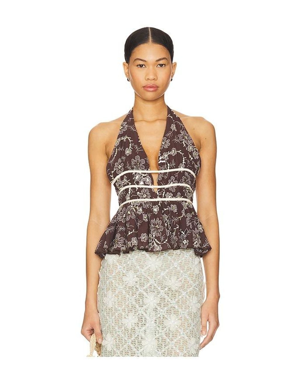 Siedres Brown Minila Top