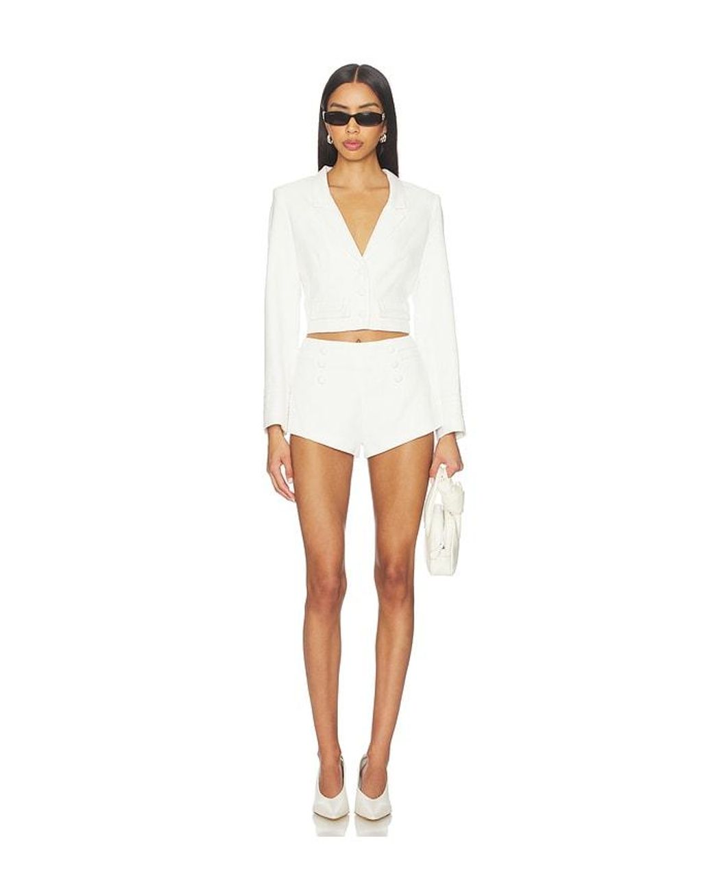 Amanda Uprichard White Courtney Jacket