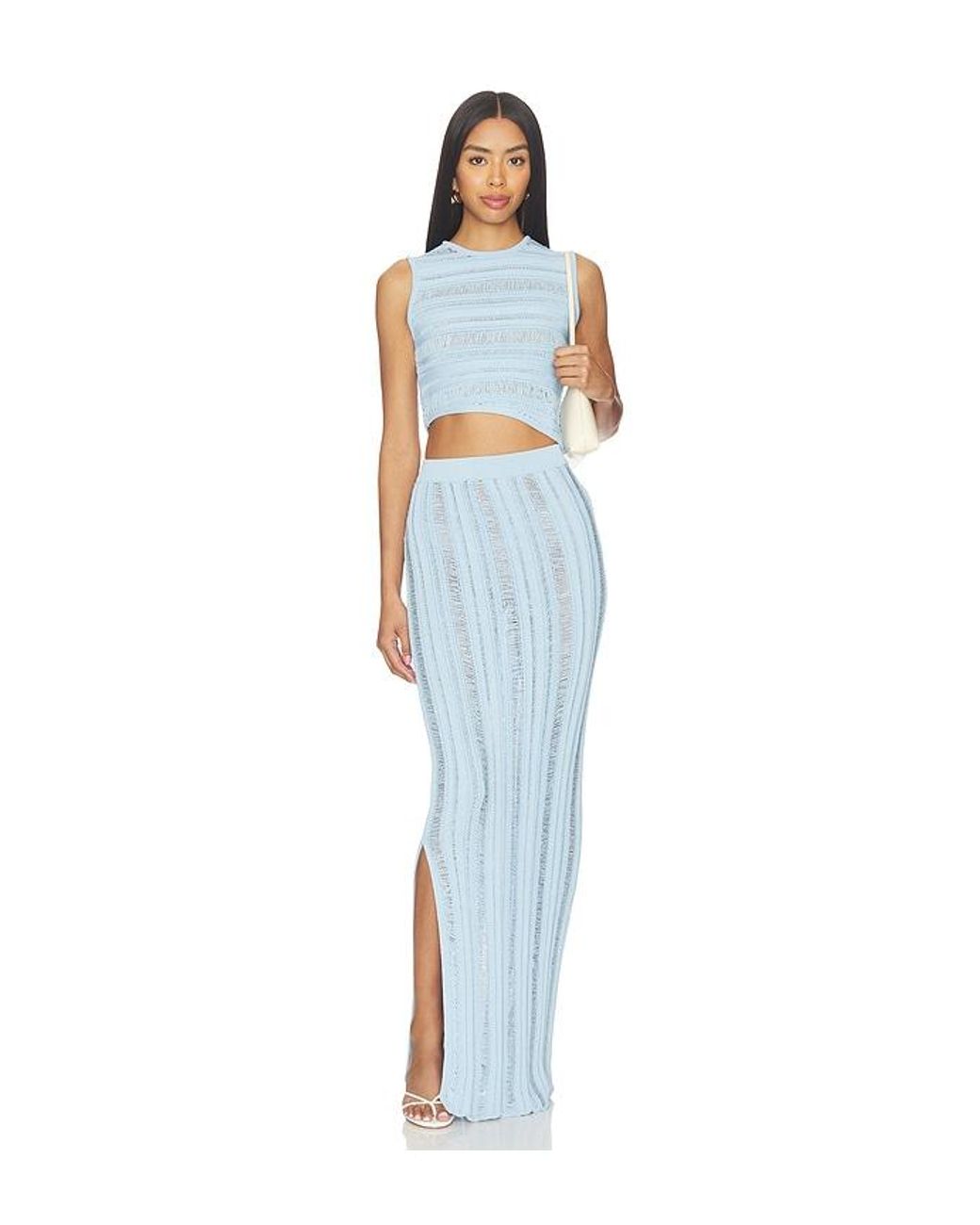 NonChalant Label Blue Lilia Skirt