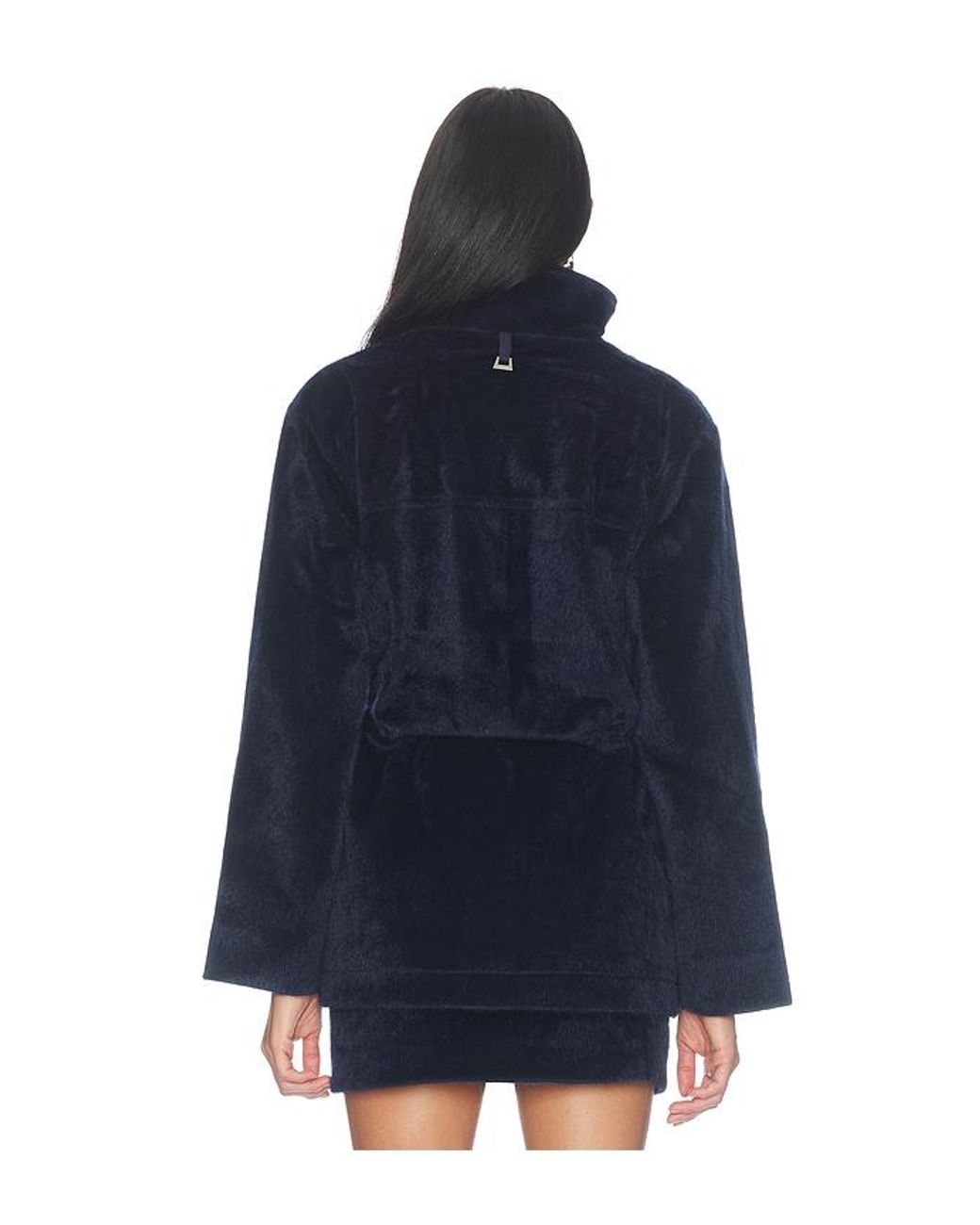Apparis Blue Edie Faux Pony Parka Jacket