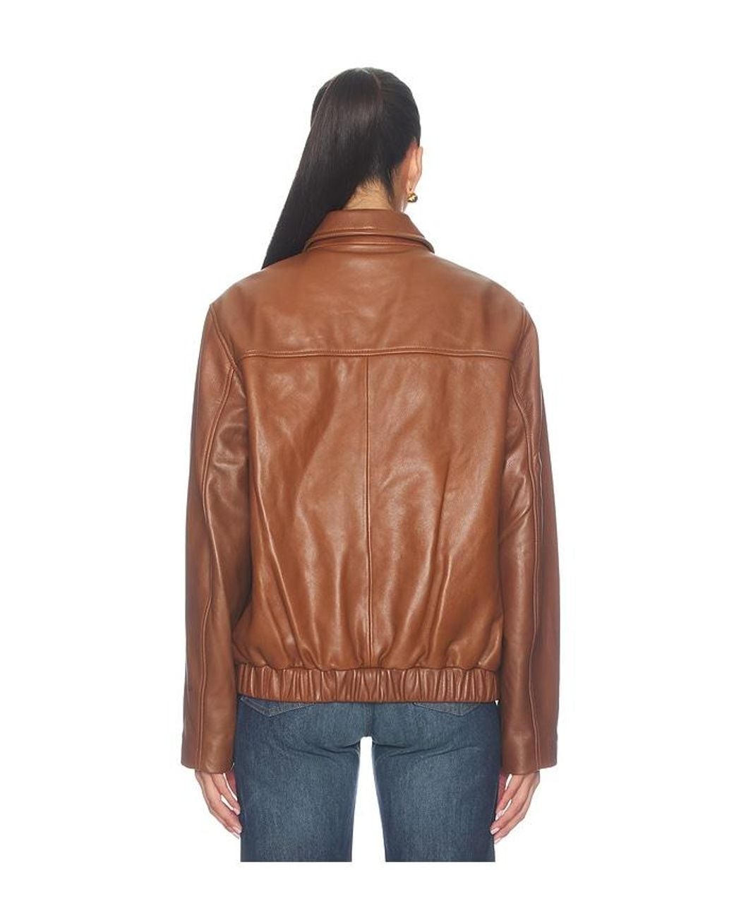 Citizens of Humanity Blue Zip Front Bomber Jacket