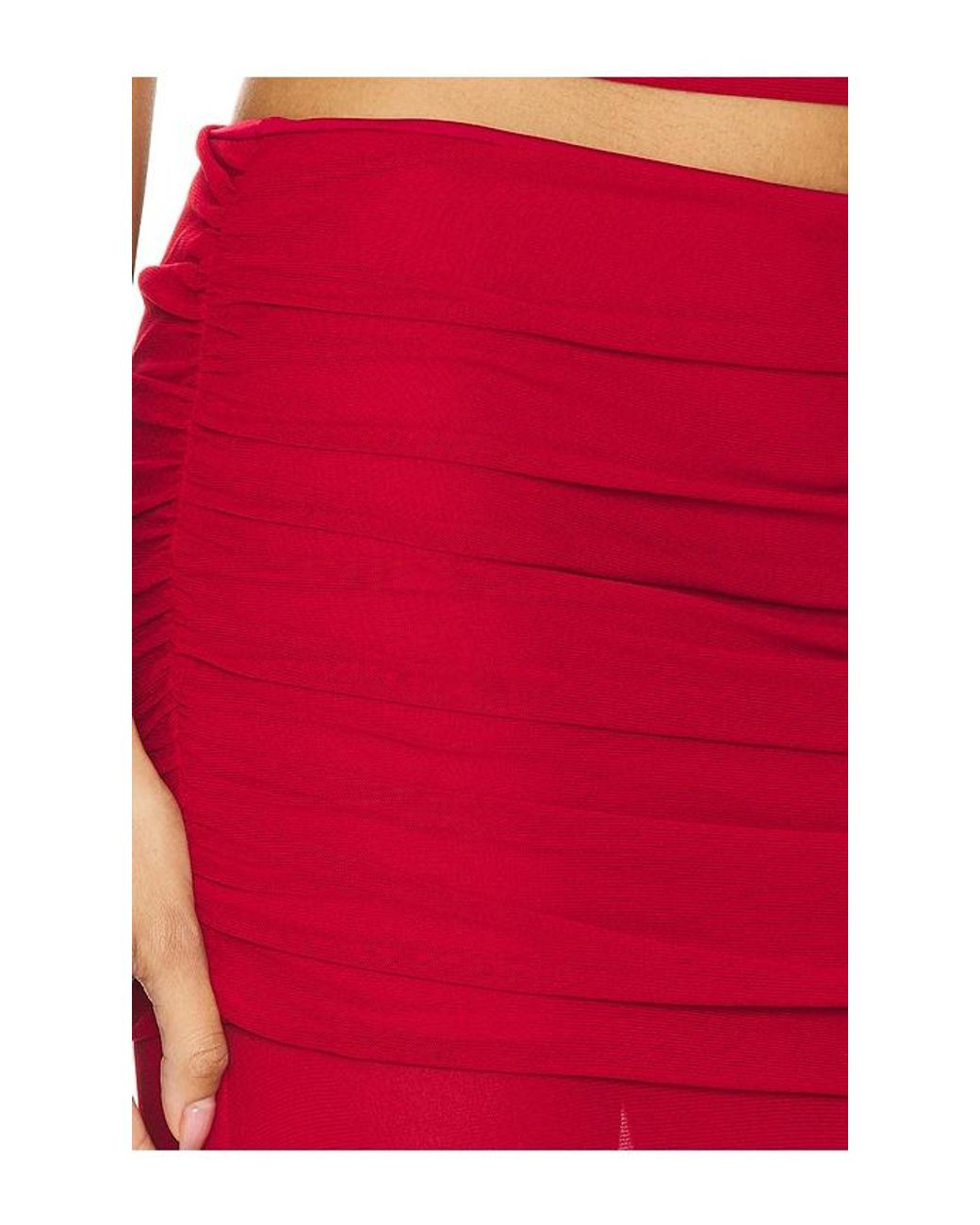 Runaway the Label Red Meila Maxi Skirt