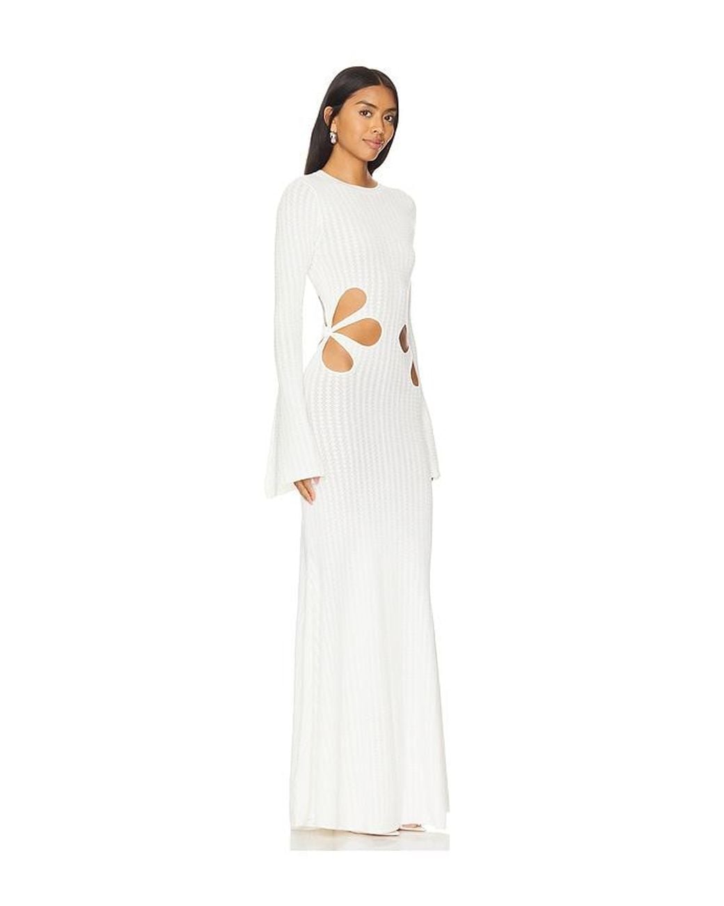 SAU LEE White X Revolve Destiny Knit Dress