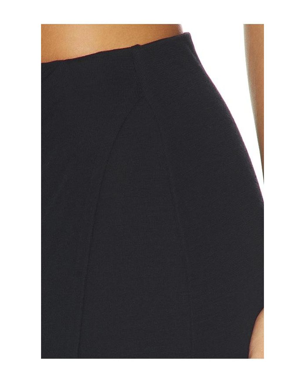 Vince Black Waist Draped Midi Skirt