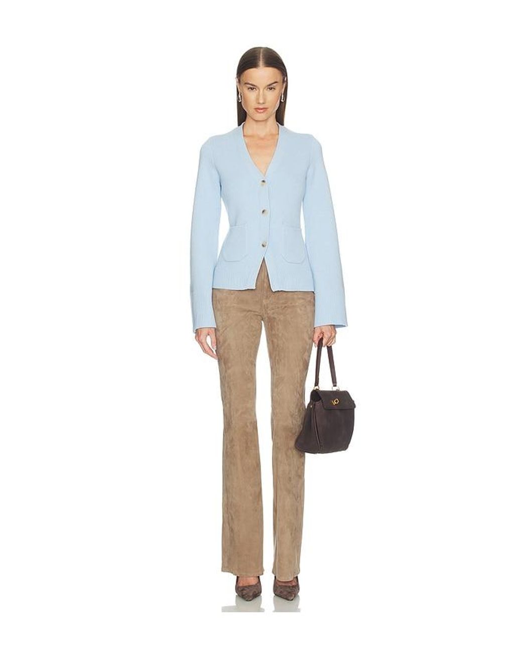 Pistola Blue Aeron Cinched Waist Cardigan