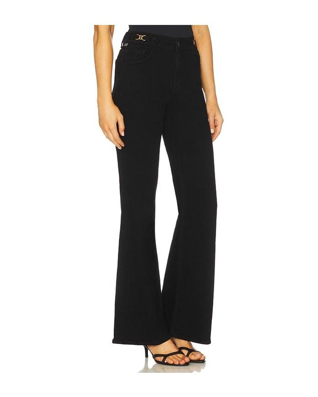 Citizens of Humanity Black Kimberly Flare With Horsebit Jeans