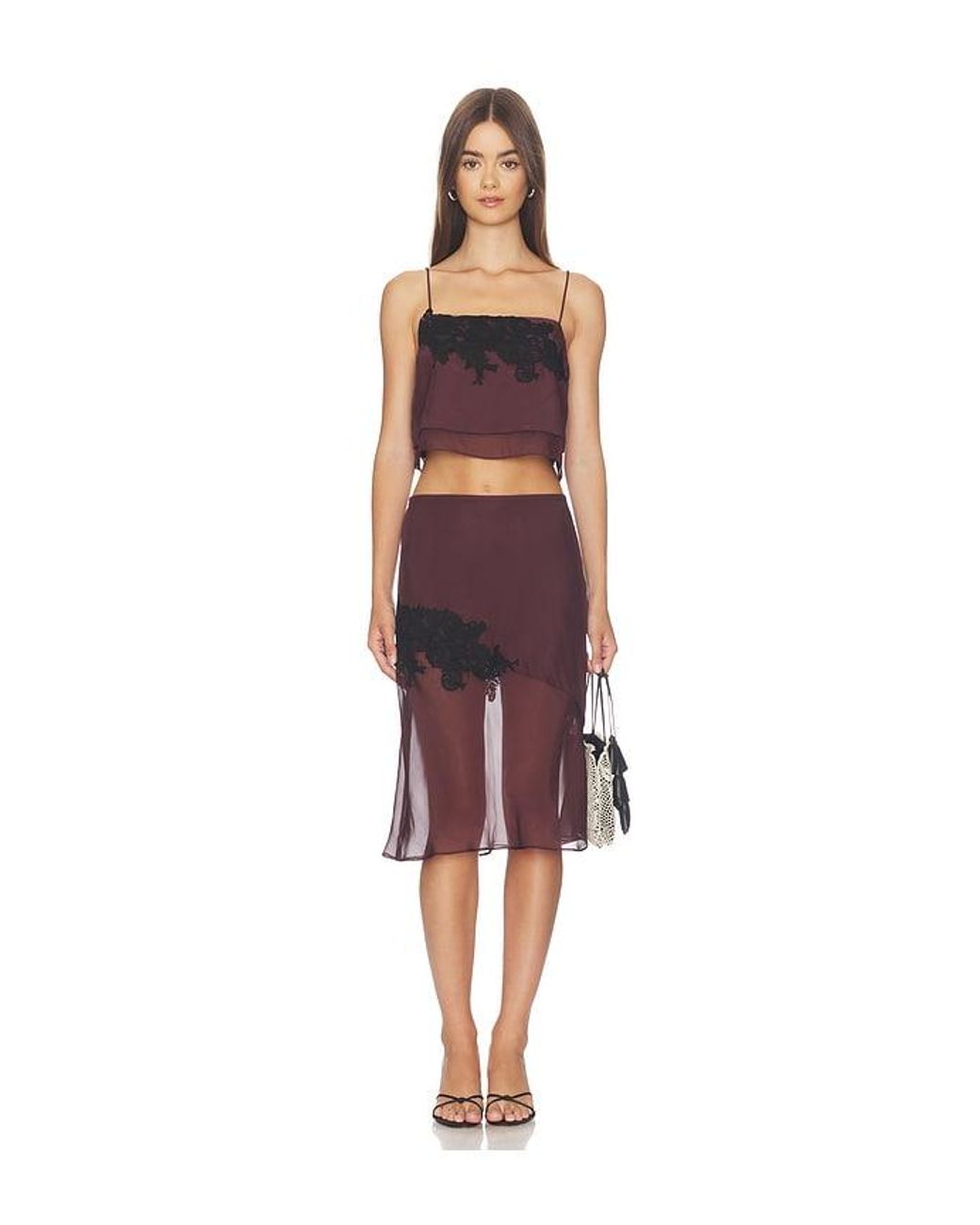 Sir Red Noria Cropped Cami Top