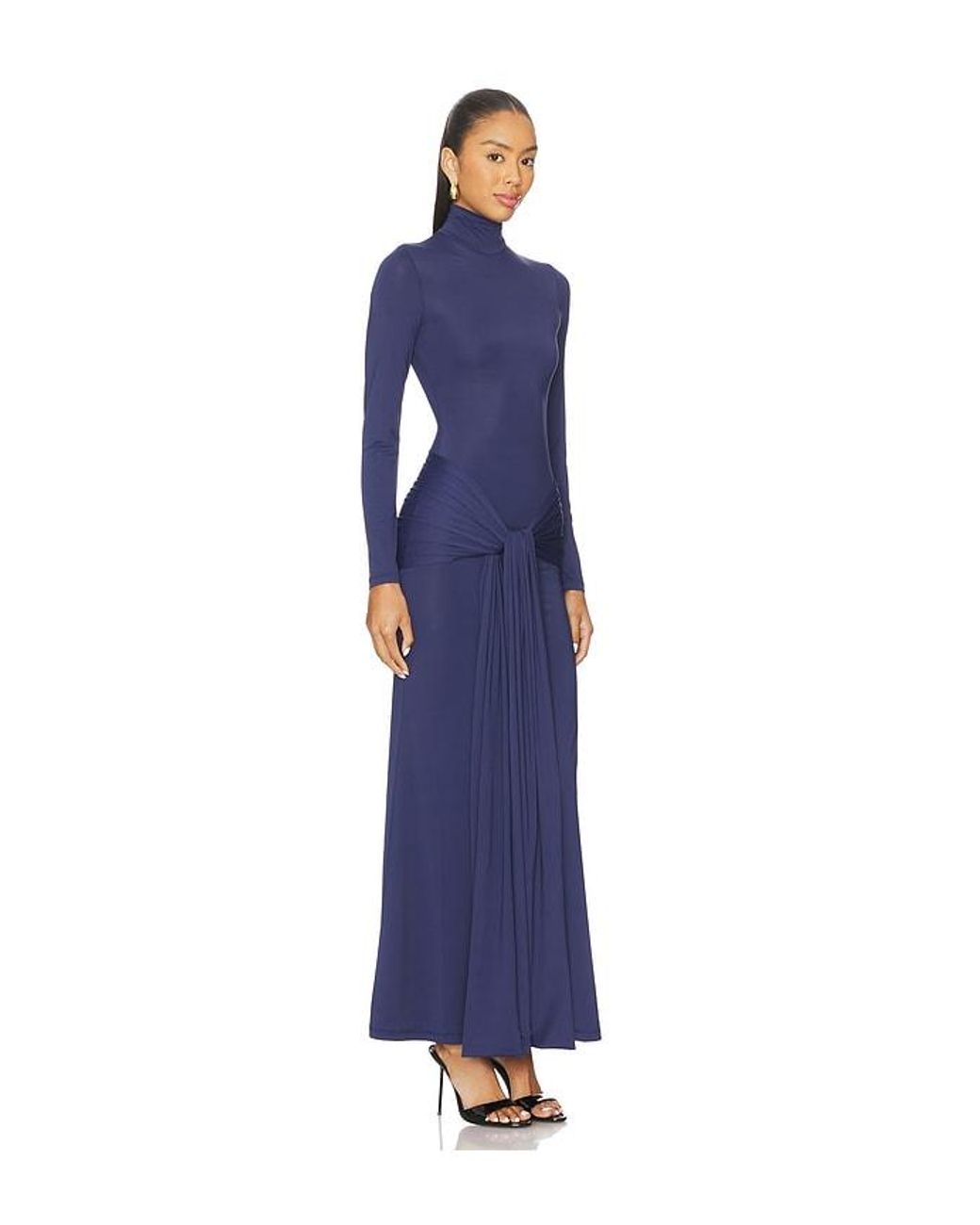 Bardot Blue Alix Maxi Tie Front Dress