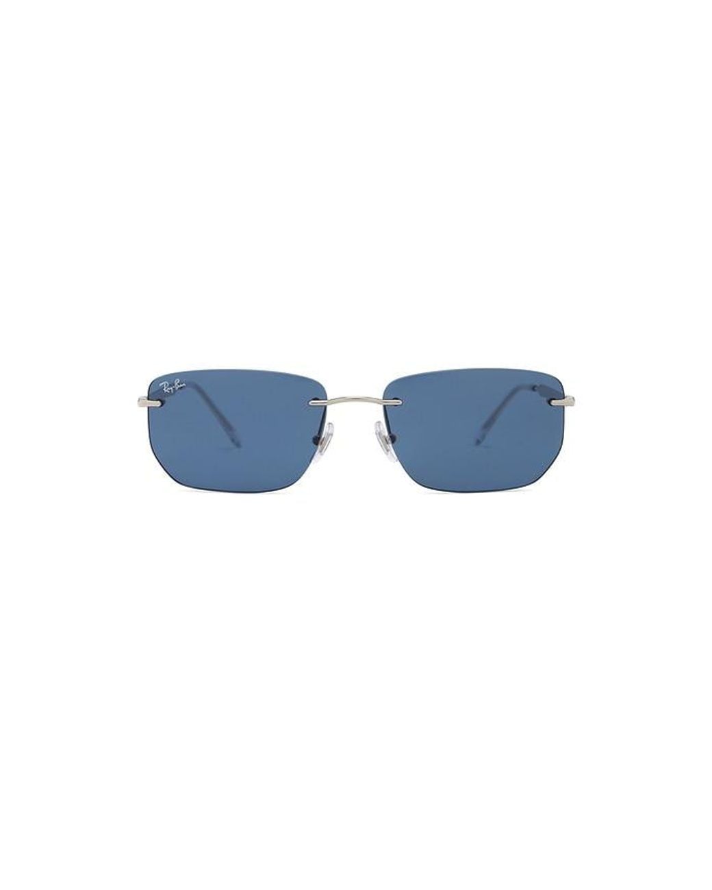 Ray-Ban Blue Rb3768 Rimless Sunglasses for men