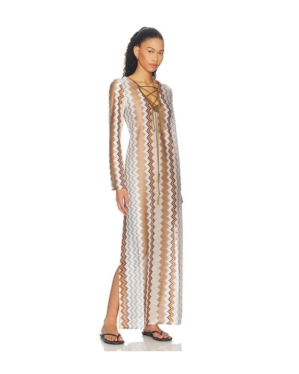 MY BEACHY SIDE White Vina Kaftan Maxi Dress
