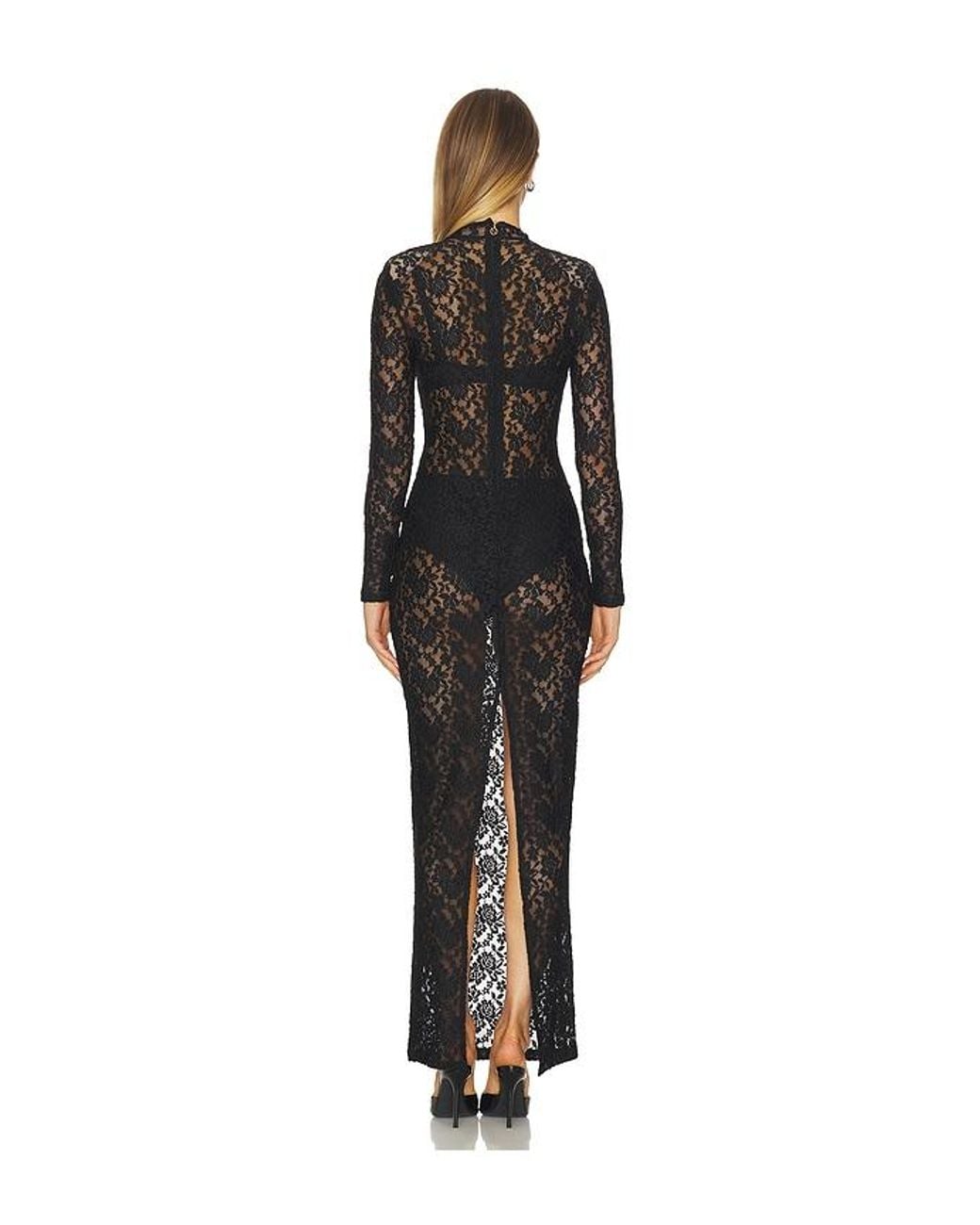 Nookie Black Roxana Long Sleeve Gown