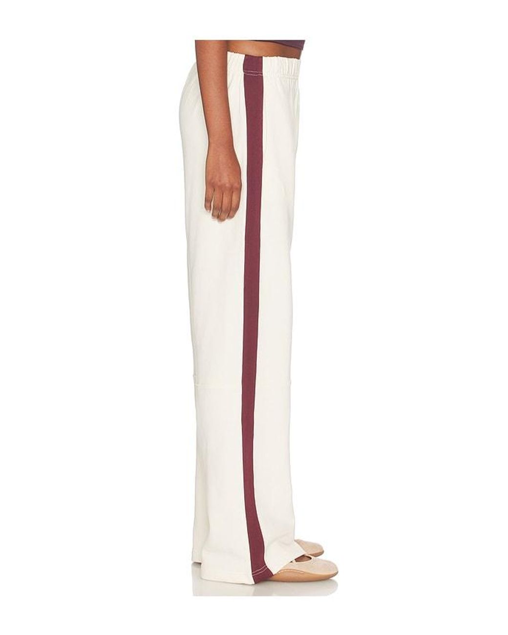 Rag & Bone White The Everyday Terry Seamed Track Pant
