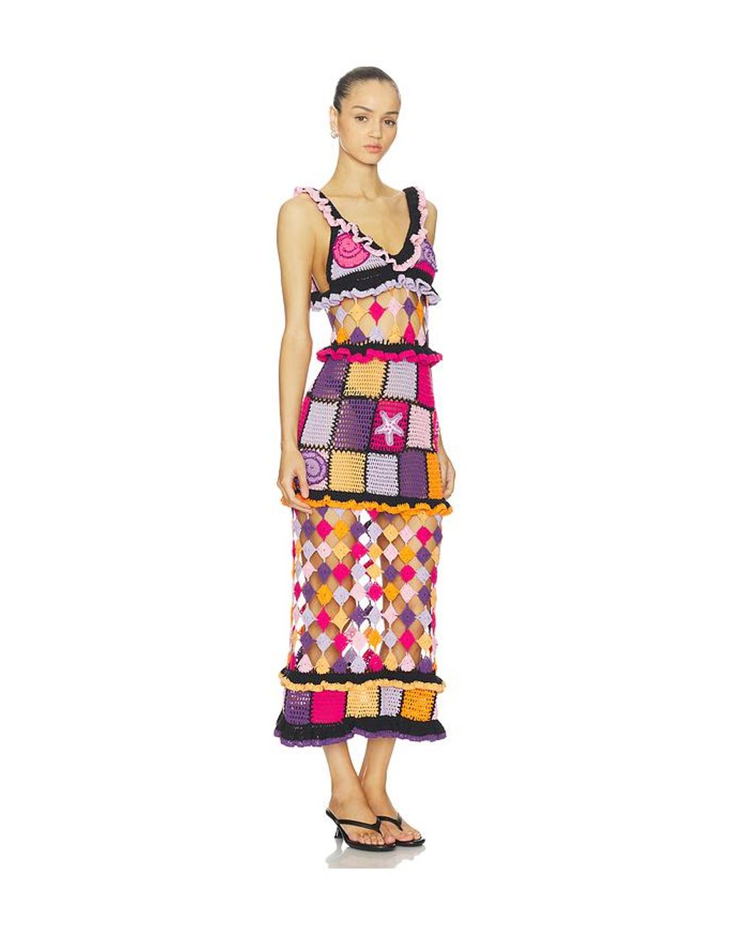 Celiab White Saturn Dress