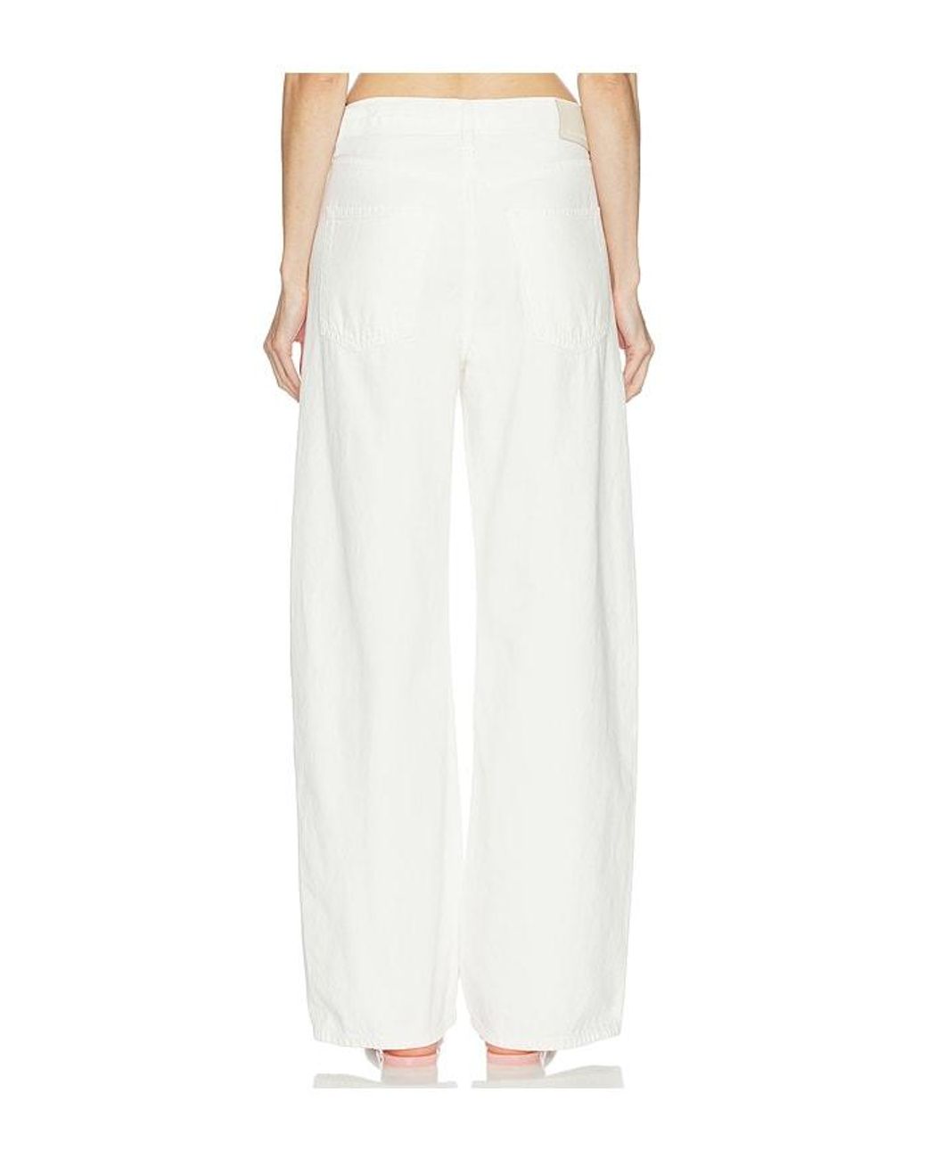 Citizens of Humanity White Brynn Drawstring Trouser