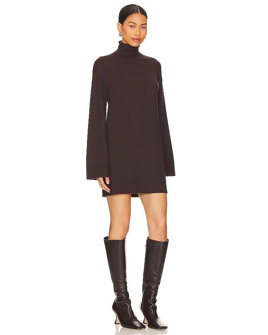 LPA Black Fallon Sweater Dress