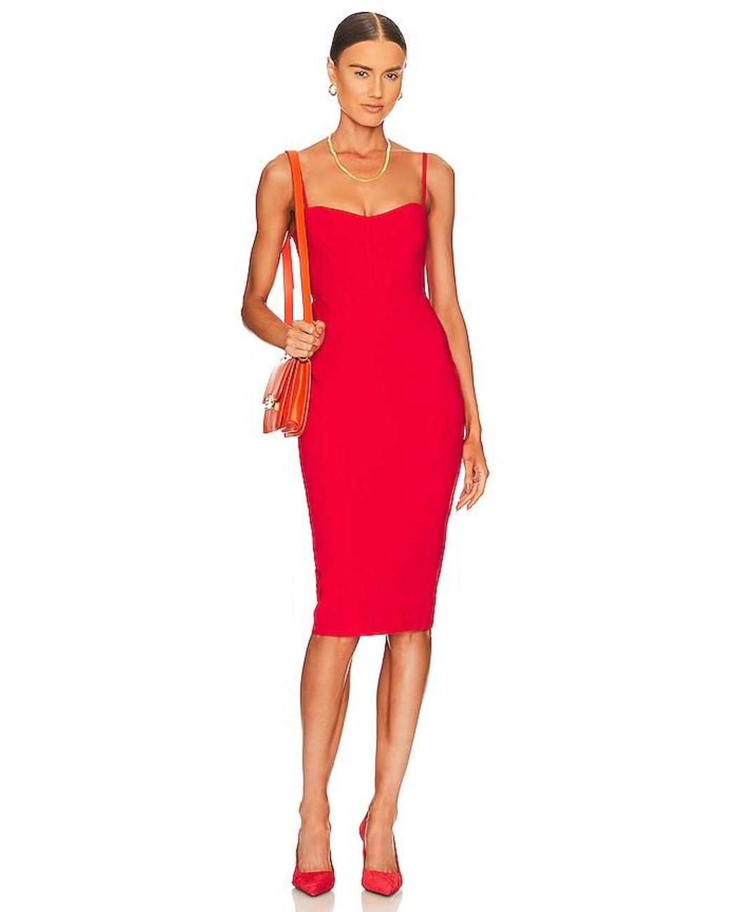 Nookie Red Allure Midi Dress