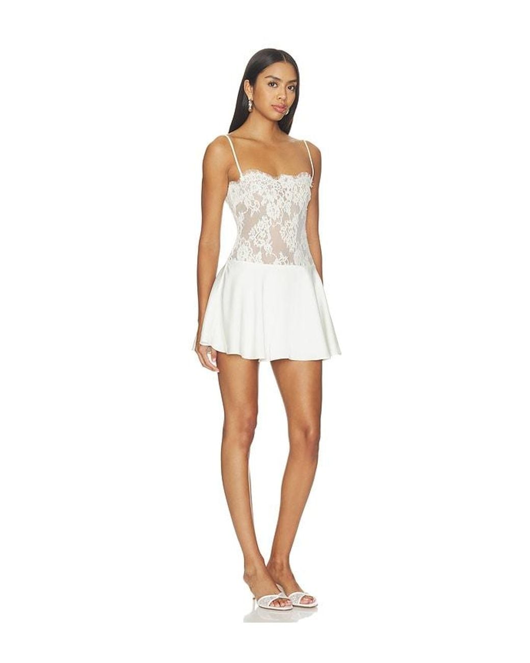 Lovers + Friends White Brundy Mini Dress