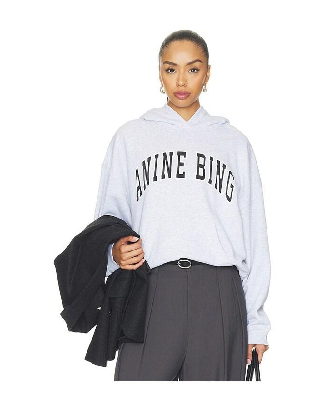 Anine Bing White Harvey Sweatshirt