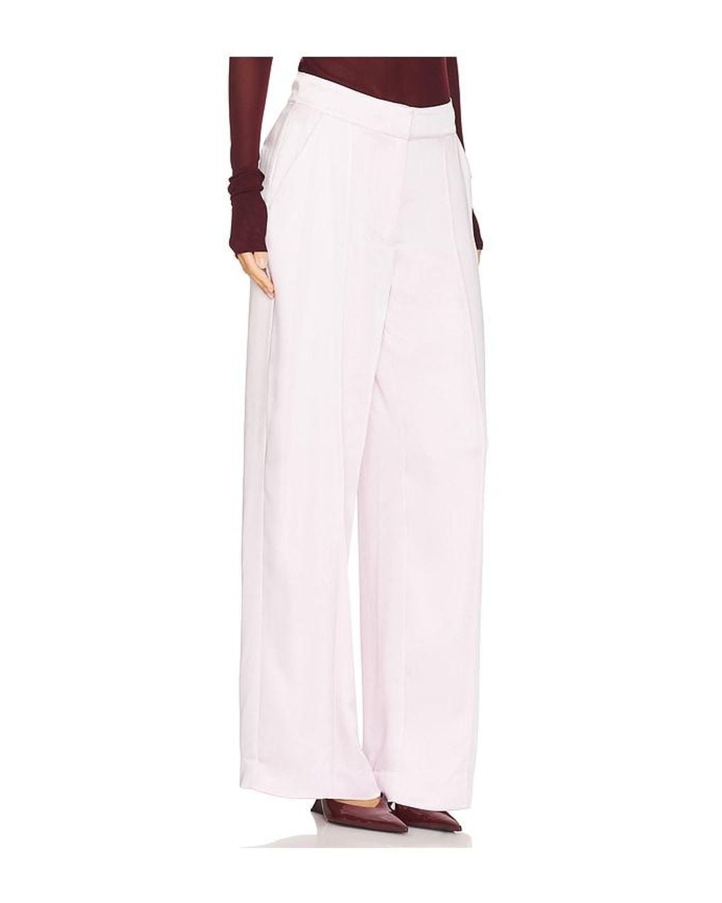 Jonathan Simkhai White Kyra Wide Leg Pant