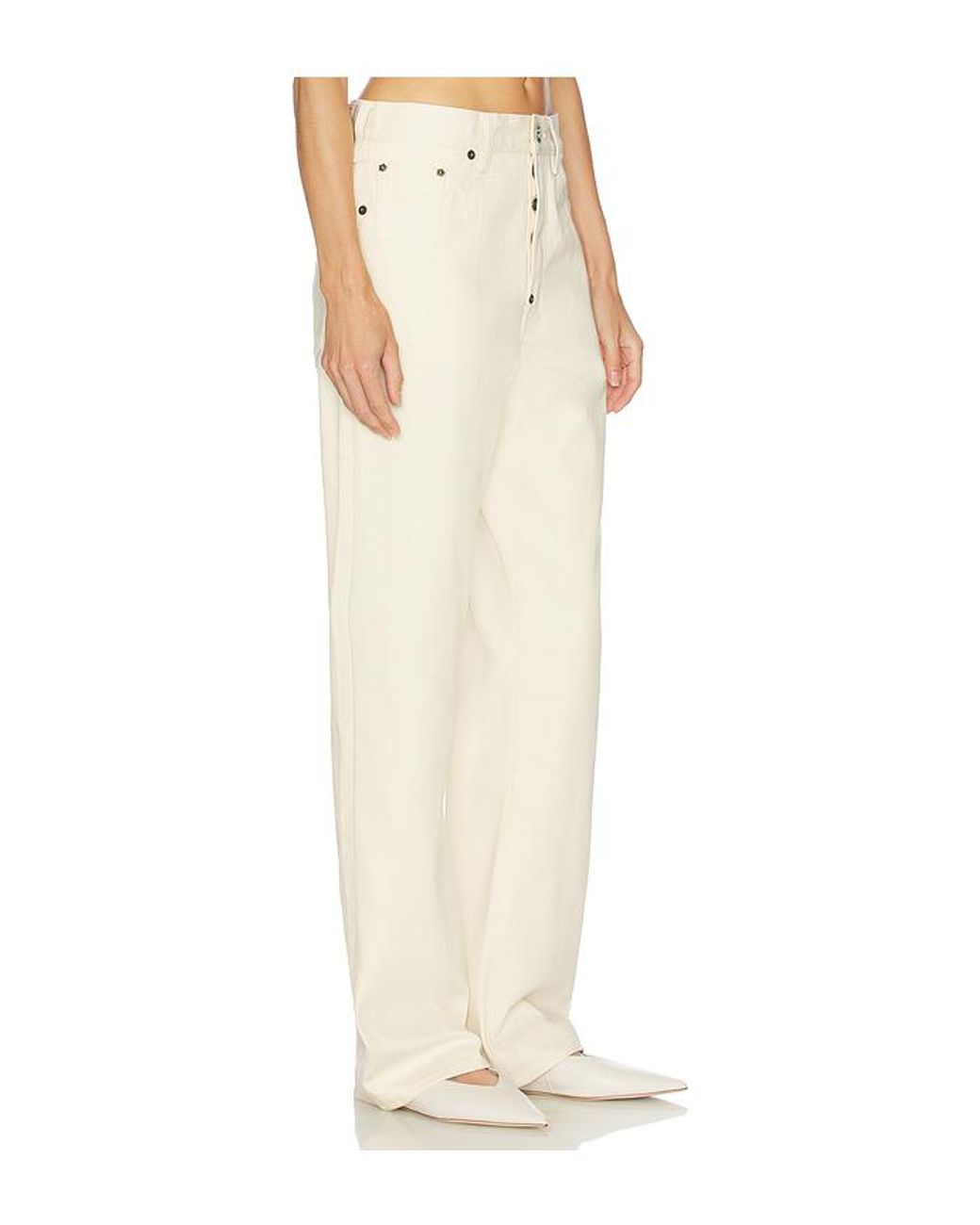 KENZO White Selvedge Raw Denim Pants