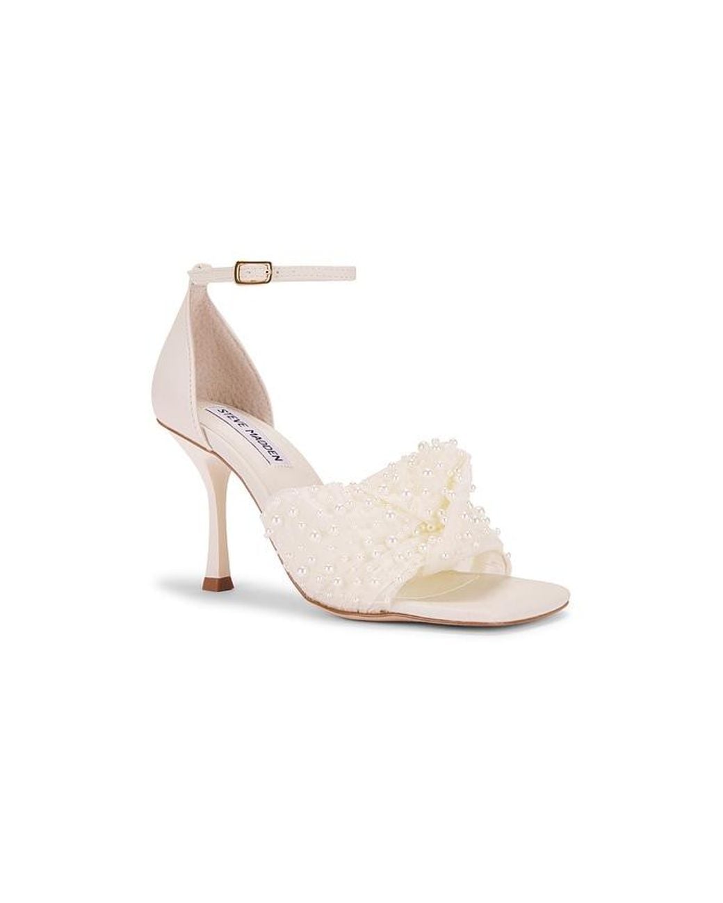 Steve Madden White Assume Heel