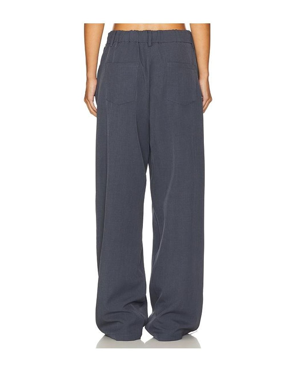 Lioness Blue Slouchy Twill Tie-Up Pants