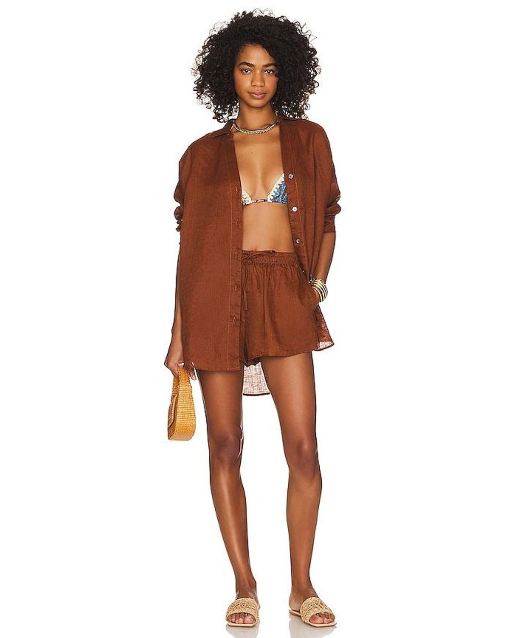 Rio Short En Color Marrón Talla En LSPACE de color Brown