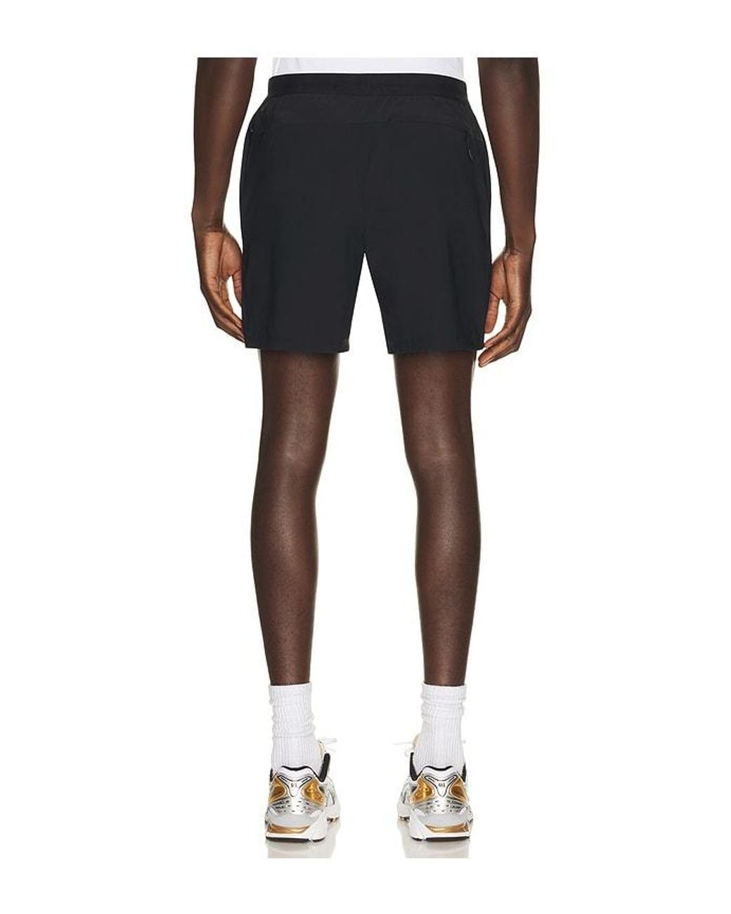 Beyond Yoga Black Warplite Range Lined Short for men