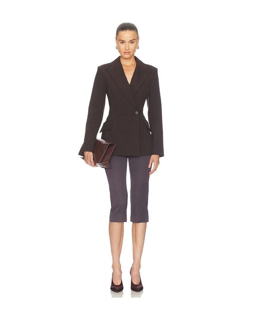Jonathan Simkhai Black Surabhi Hourglass Blazer