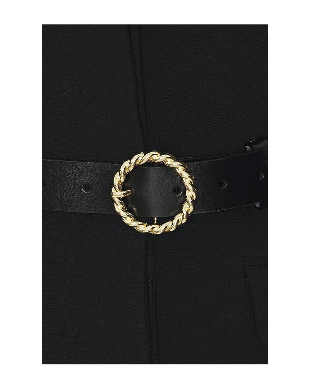 Cinq À Sept Black Belted Saule Dress