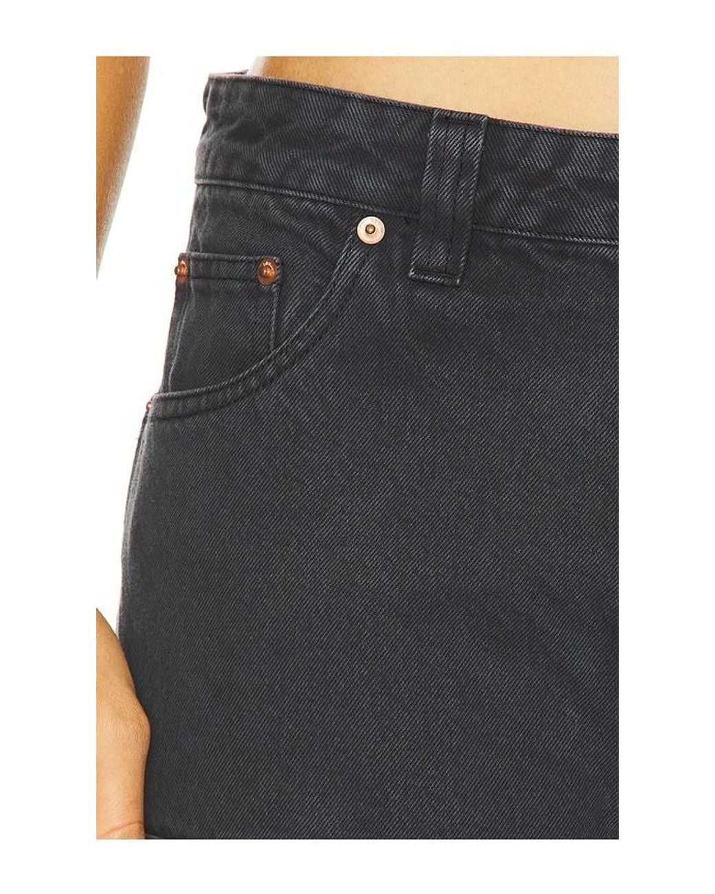 Dr. Denim Black Jena Double Knee Wide Leg