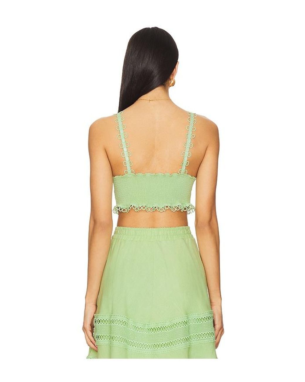 Peixoto Green Jasmine Crop Top