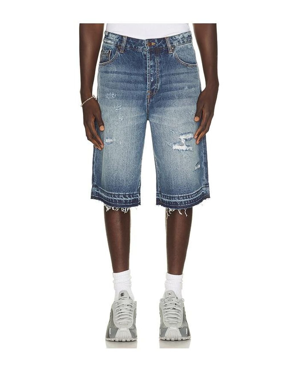 BBCICECREAM Blue Onibaba Shorts for men