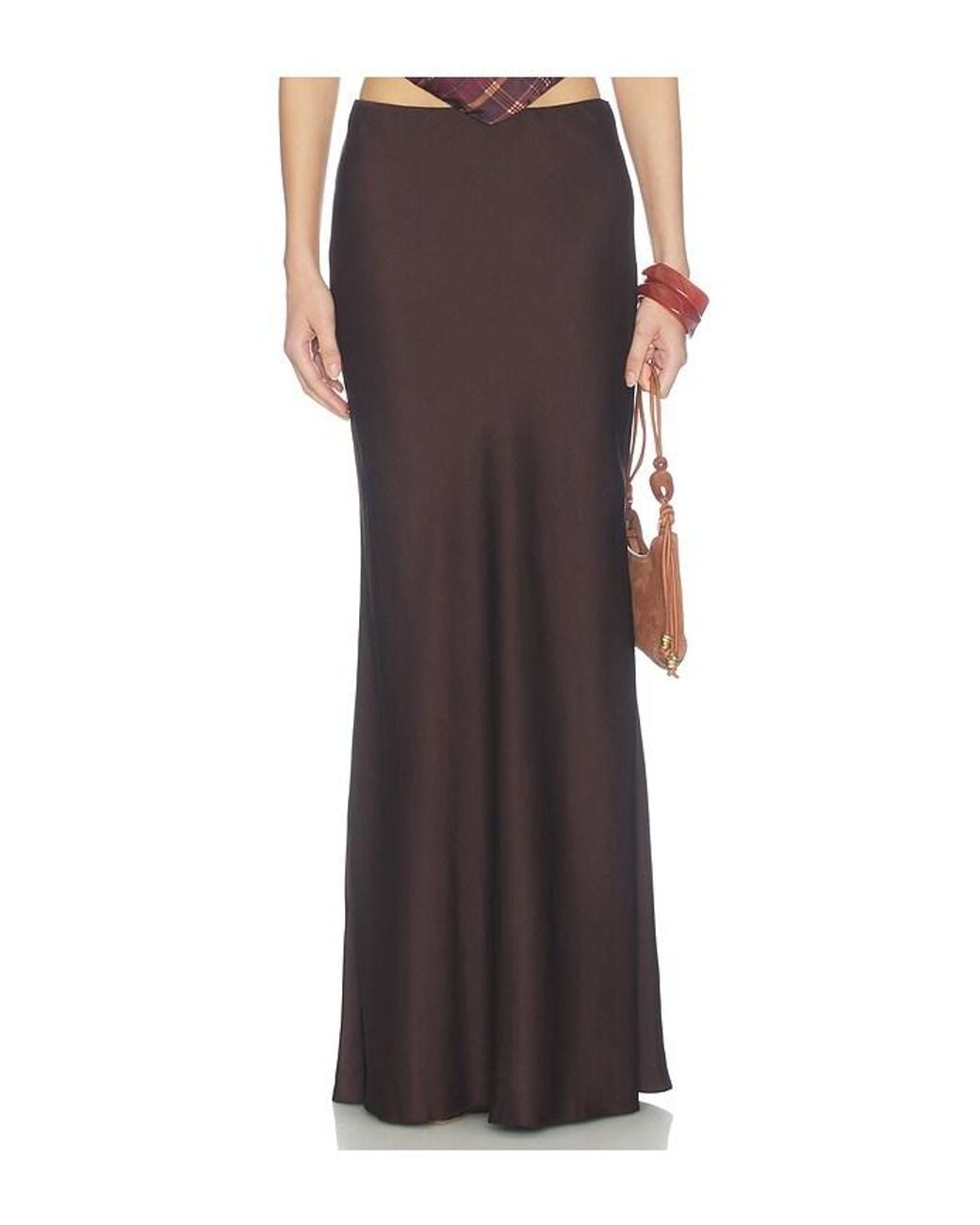 Rococo Sand Brown Maxi Skirt
