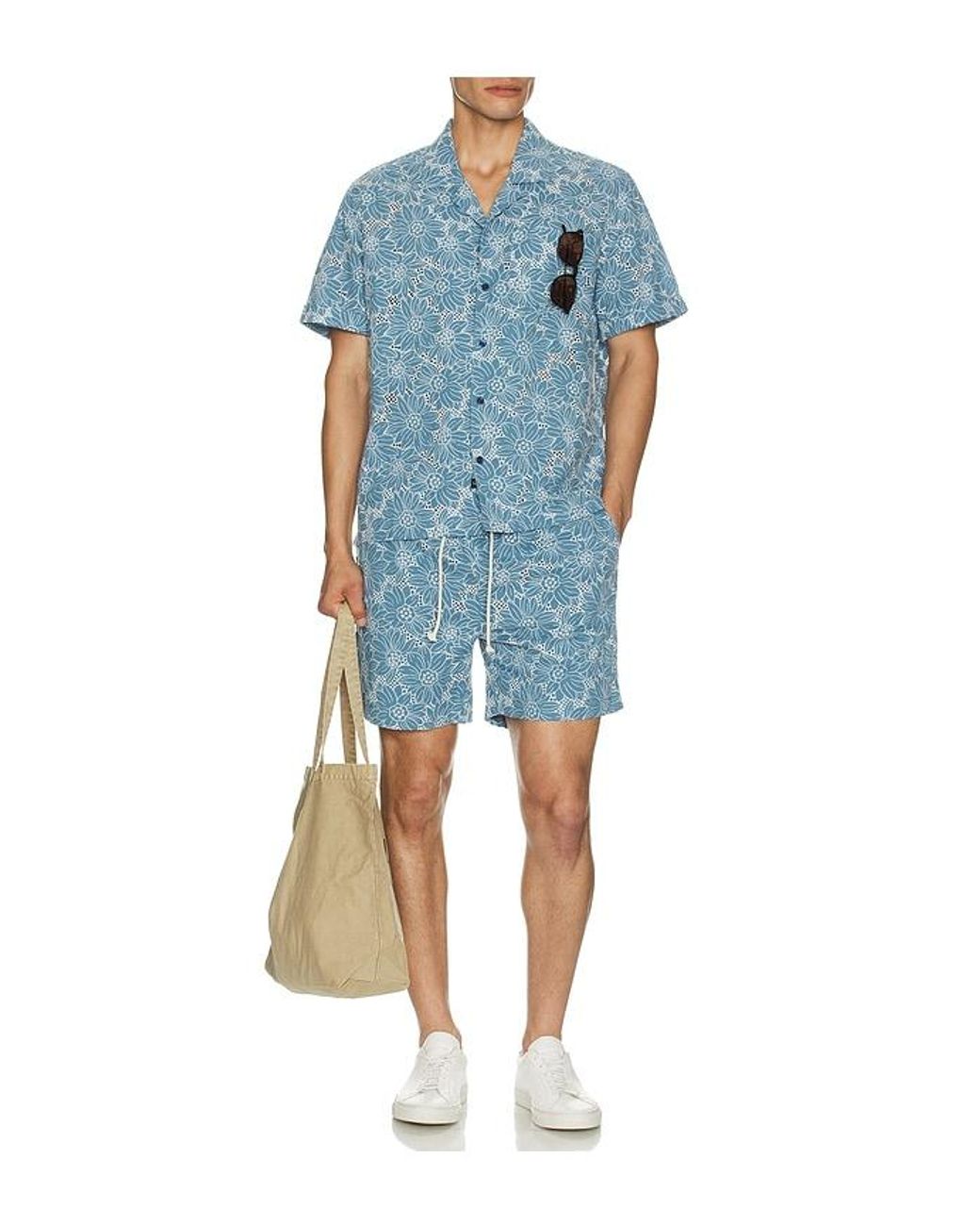 Rails Resort-Shirt Tyler in Blue für Herren
