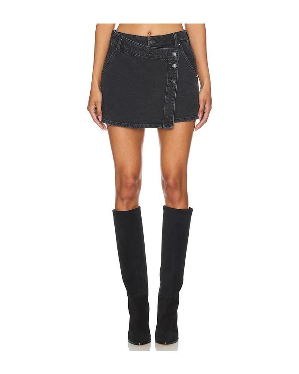 Free People Blue X We The Free Wynne Denim Skirt