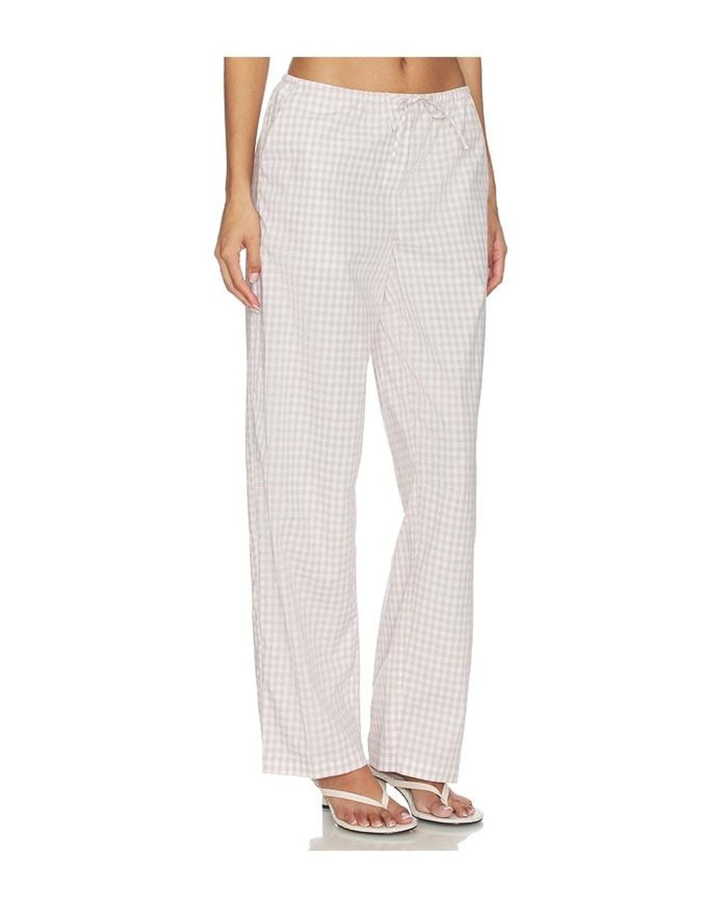 Jonathan Simkhai White Drawstring Pant