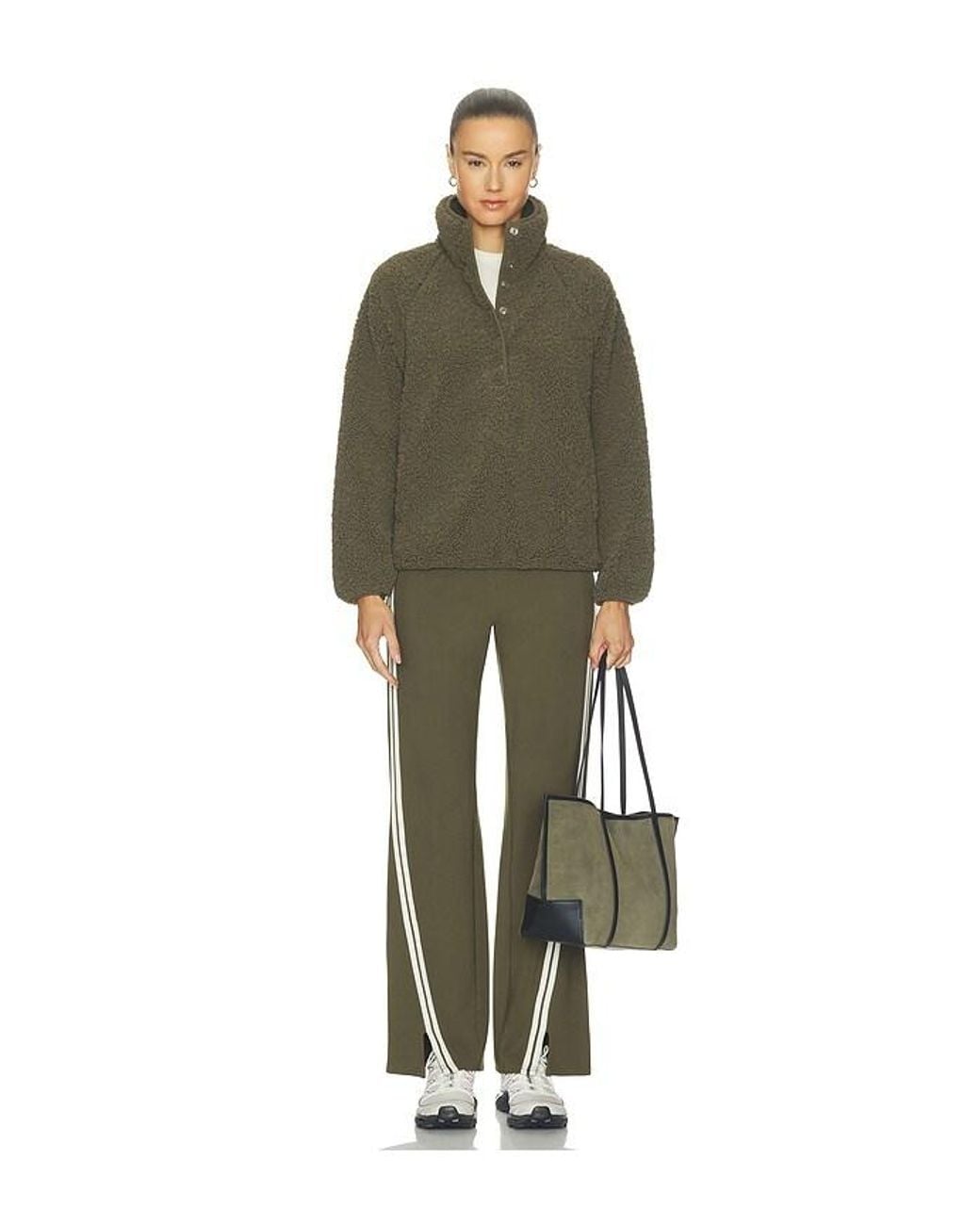 The Upside Green Harlow Fleece Pullover